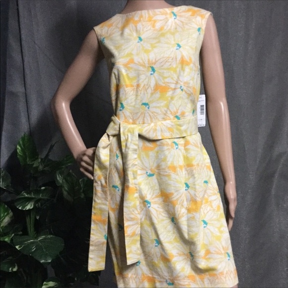 Pendleton Dresses & Skirts - Cotton floral Dress Yellow & Turquoise size 10P